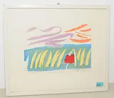 Gleich dem Grase by Ferdinand Gehr, 1955, color woodcut, sold Mar 2018