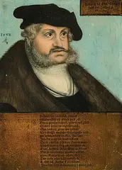 Werkstatt Portrait des Kurfürsten Friedrich III by Lucas d.Ä. Cranach, oil on panel, sold Dec 2017