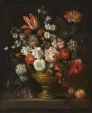 zugeschrieben Blumenstilleben by Jacob Bogdany, oil on canvas, offered Dec 2017