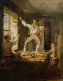 Der Schneider spielt Macbeth by William Kidd, oil on canvas, sold Dec 2017