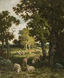 Weidende Schafe by Ceramano, oil on canvas, offered Dec 2017