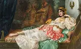 Kleopatra by Moritz Stifter, oil on canvas, offered Dec 2017