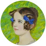 Tochter Mary by Franz von Stuck, oil on canvas, sold Dec 2017