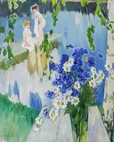 Sommer (Badende) by Vasily Sokolov, 1991, oil on canvas, sold Dec 2017