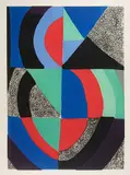 Grand icône by Sonja Delaunay-Terk, 1970, color aquatint, sold Dec 2017