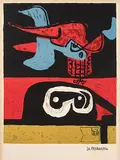 Autrement que sur terre by Le Corbusier, 1963, color lithograph, sold Dec 2017