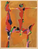 Idea del Cavaliere by Marino Marini, 1971, color lithograph, offered Dec 2017