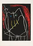 Grand Duc II by Joan Miró, 1965, color aquatint, sold Dec 2017