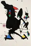 Le Corbeau Vizir by Joan Miró, 1973, color lithograph, sold Dec 2017