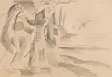 Paar am See by Vladimir Piatnisky, pencil, offered Dec 2017