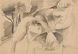 Paar by Vladimir Piatnisky, pencil, offered Dec 2017