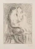 Deux nus assis by Pablo Picasso, 1930, pencil, sold Dec 2017