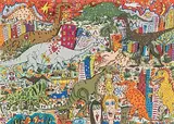 Time Warp by James Rizzi, 1989, color lithograph, sold Dec 2017