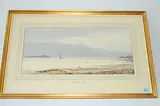 Loch Side Scene by Arthur Burchett, watercolor, offered Dec 2017