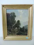 zugeschrieben Bergweg mit Heiligenhäuschen by Fritz Baer, 1877, oil on canvas, offered Dec 2017
