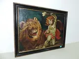 Amor und Tiger by S.W. Booth, 1841, oil on canvas, offered Dec 2017