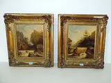 Gegenstücke: Berglandschaft mit Bach by Karl Ludwig Frommel, 1840, oil on canvas, offered Dec 2017