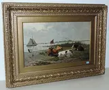 Kühe auf der Weide by Holland, 19.Jh., oil on canvas, sold Dec 2017
