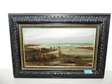 Chennevières-sur-Marne) zugeschrieben Muschelsammlerinnen by Charles Zacharie Landelle, oil on board, offered Dec 2017
