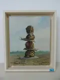 eigtl by Olivier O. Olivier, 1988, oil on canvas, sold Dec 2017