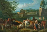 Nachfolger d by Johann Heinrich Roos, oil on panel, sold Dec 2017