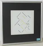 Ohne Titel by Geneviève Claisse, 1995, color screenprint, offered Dec 2017