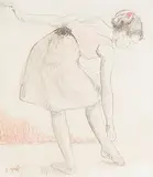 Marie-Lize ballerine, exercise de dance by François Gall, pastel, offered Dec 2017