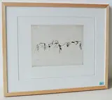 Ohne Titel by Zoran Mušič, etching, sold Dec 2017