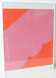 Konkrete Komposition in Rottönen by Leon Polk Smith, color screenprint, offered Dec 2017