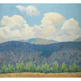 Mammoth Peak by Phillips Frisbee Lewis, oil on canvas, sold Aug 2023