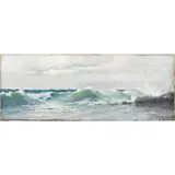 Untitled (Waves) by Francesco Paolo Parisi, oil on canvas, sold Aug 2023