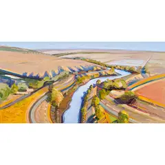 Water Shelf by Deladier Almeida, 2008, oil on canvas, sold Aug 2023