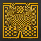 Desert Icon IV by Roy Ahlgren, 1969, screenprint, sold Jul 2023