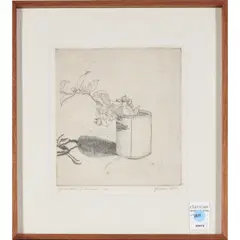 Untitled by Gordon Cook, etching, sold Jul 2023