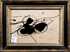 Black Shapes by John Mayberry, mixed media, sold Jul 2023