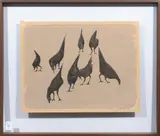 Chickens by Glen Alps, 1949, lithograph, sold Jul 2023