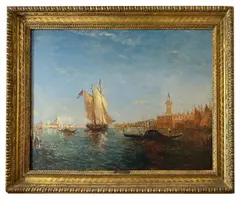 labeled "A Venetian Revery by Félix Ziem, 2015, oil on canvas, sold Jul 2026