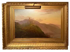 Tower of the Katz on the Rhine by Horace Robbins, 2014, oil on canvas, sold Jul 2026