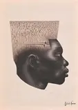 Portrait by Phulusho Ngomane, giclée print on canvas, sold Jul 2025