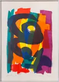 Zeichen des Seins" [Signs of Being] by Franz Herbert Bauer, Lithograph in Colors, sold Jan 2025