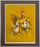 Abstract Composition by Hoi Lebadang, Lithograph in Colors, sold Jan 2025