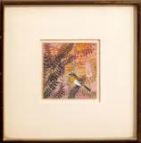 Bird in Foliage by Anthea Lewis, Gouache on Board, sold Jan 2025