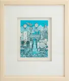 Barefoot in the Park by Charles Fazzino, Lithograph in Colors, sold Jan 2025