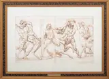 Attributed by Baccio Bandinelli, Ink on Wove Paper laid on Paper, sold Jan 2025