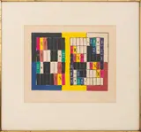 Gnomen by Alfred Jensen, 1960, Lithograph in Colors, sold Jan 2025