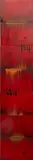 Night of the Red Moon by Ethel Edwards, circa 1980, Oil on Canvas laid on Seven Wood Panels, sold Jan 2025