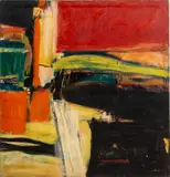 Abstraction by Judy Bearman, Oil on Canvas, sold Jan 2025