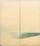 Abstract Composition Diptych by Setsuya Kotani, Oil on Canvas, sold Jan 2025