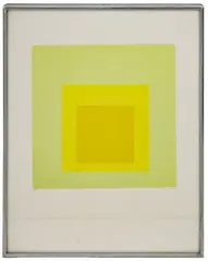 Hommage au Carre" [Homage to the Square] by Josef Albers, 1964, Screenprint in Colors, sold Feb 2025