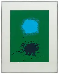 Blues on Green by Adolph Gottlieb, 1971, Screenprint in Colors on Wove Paper, sold Feb 2025